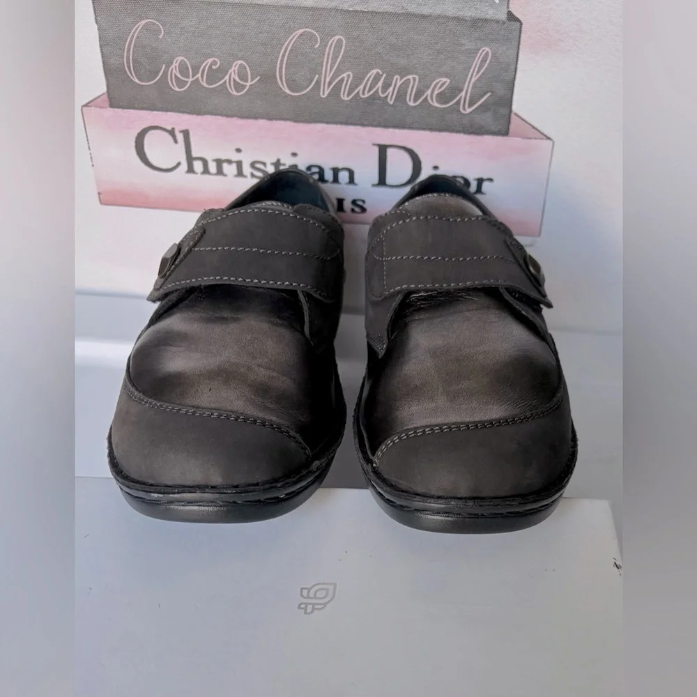 Berkemann Stretch Comfort Wedge Shoes in Metallic Bronze & Black Size 7